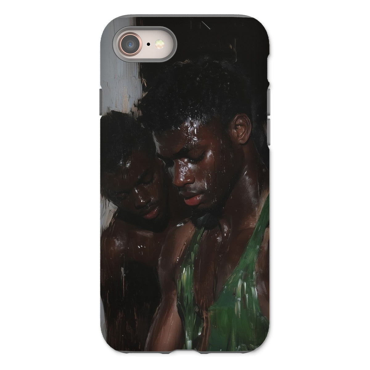 Centrefolds - Sexy Gay Black Lovers Iphone Case - 8 / Matte