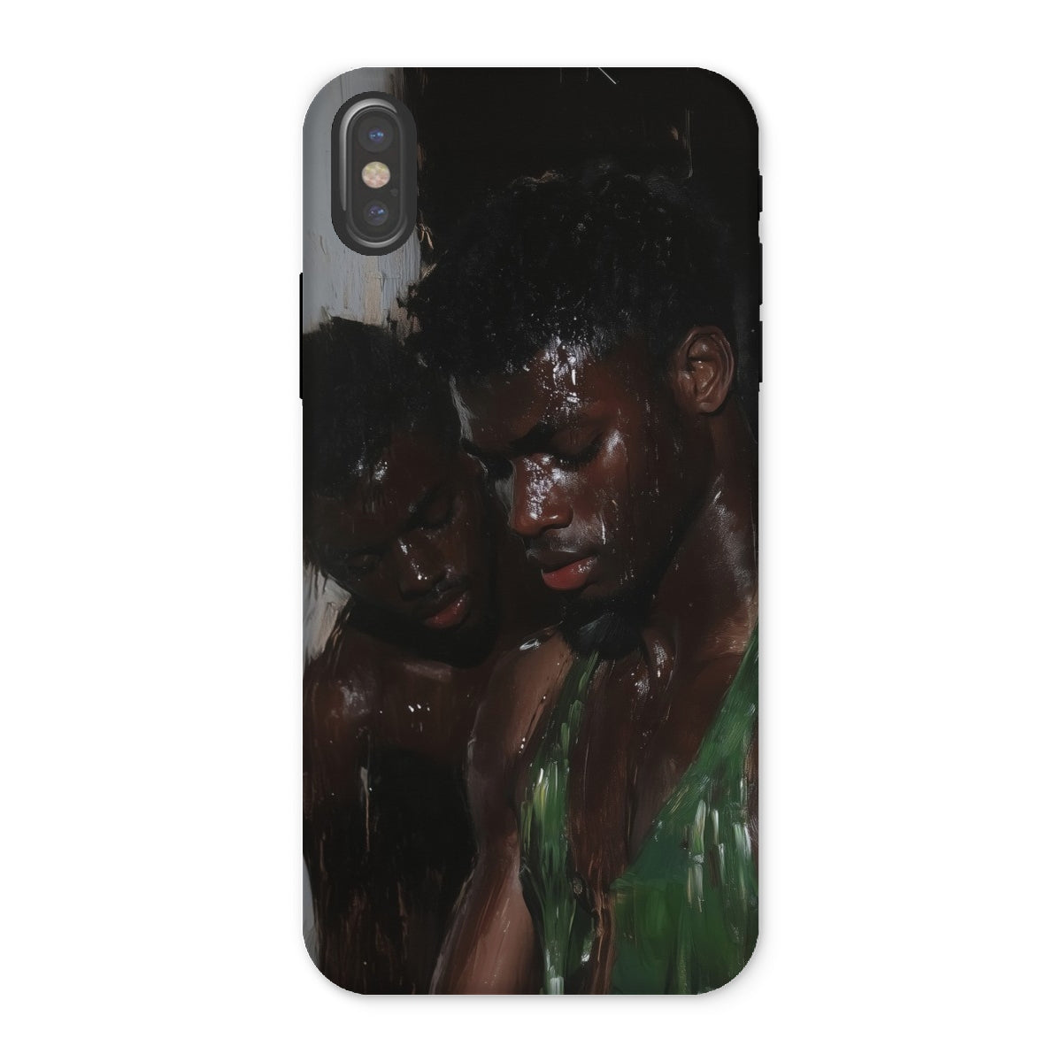 Centrefolds - Sexy Gay Black Lovers Iphone Case - x / Matte