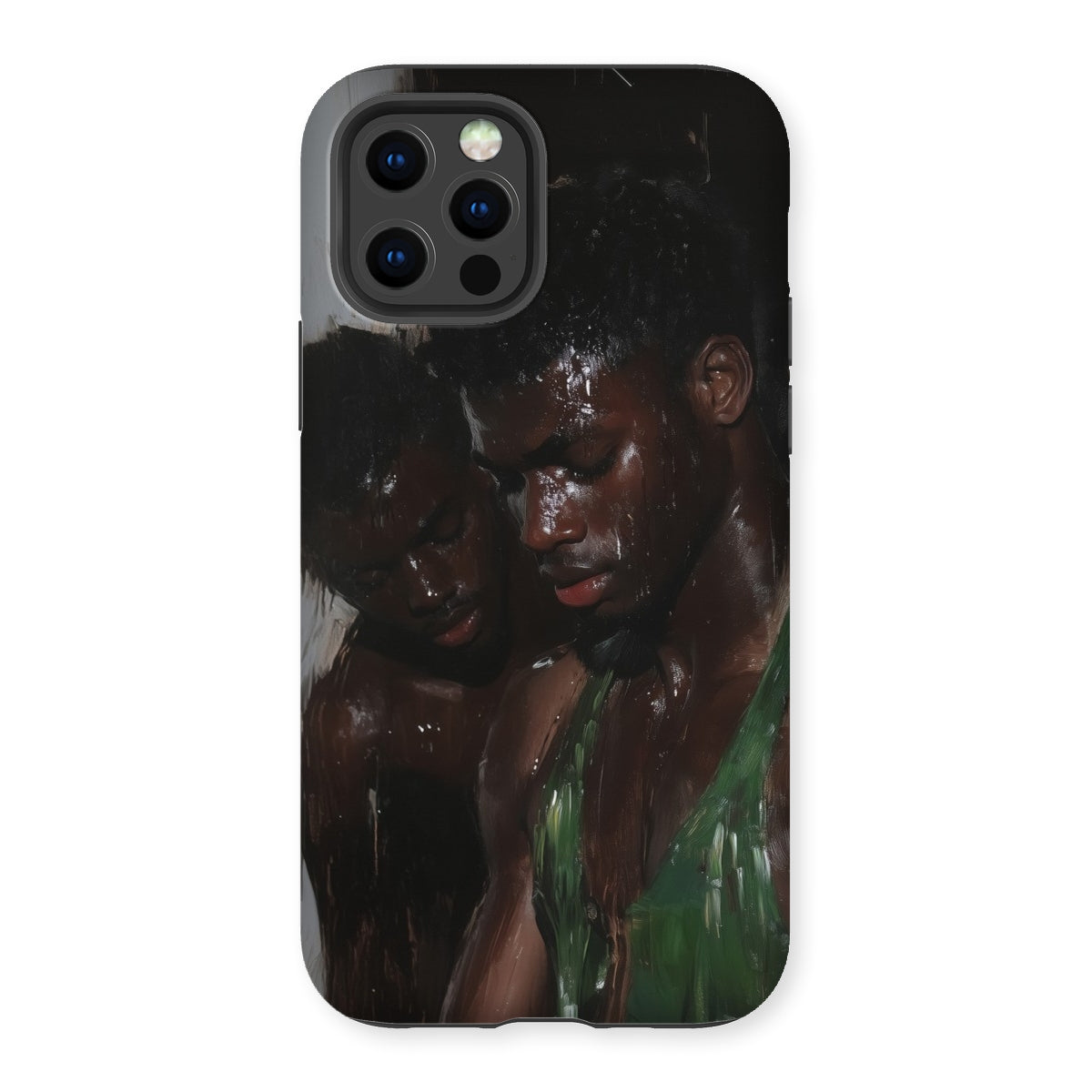 Centrefolds - Sexy Gay Black Lovers Iphone Case - 12 Pro / Matte