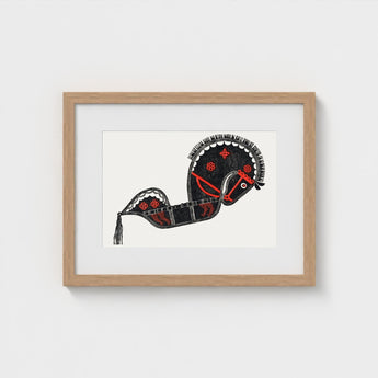 Ceremonieel Danspaard - Reijer Stolk Graphic Art Print / Canvas Stolk’s, Dutch Folk Traditions Prints