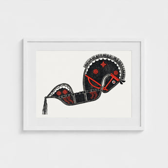 Ceremonieel Danspaard - Reijer Stolk Graphic Art Print / Canvas Stolk’s, Dutch Folk Traditions Prints
