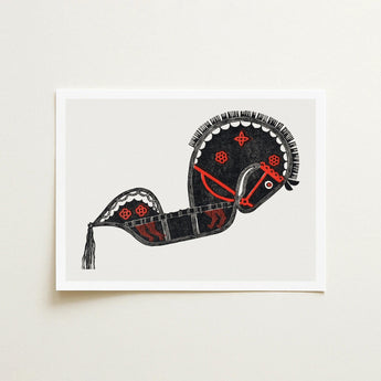 Ceremonieel Danspaard - Reijer Stolk Graphic Art Print / Canvas Stolk’s, Dutch Folk Traditions Prints