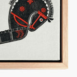 Ceremonieel Danspaard - Reijer Stolk Graphic Art Print / Canvas Black Red Stylized Horse Illustration White Framed Stolk’s, Dutch Folk
