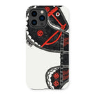 Ceremonieel Danspaard - Reijer Stolk Iphone Case, 14 Pro / Matte, Stylized Phone Case Abstract Horse Design Black White