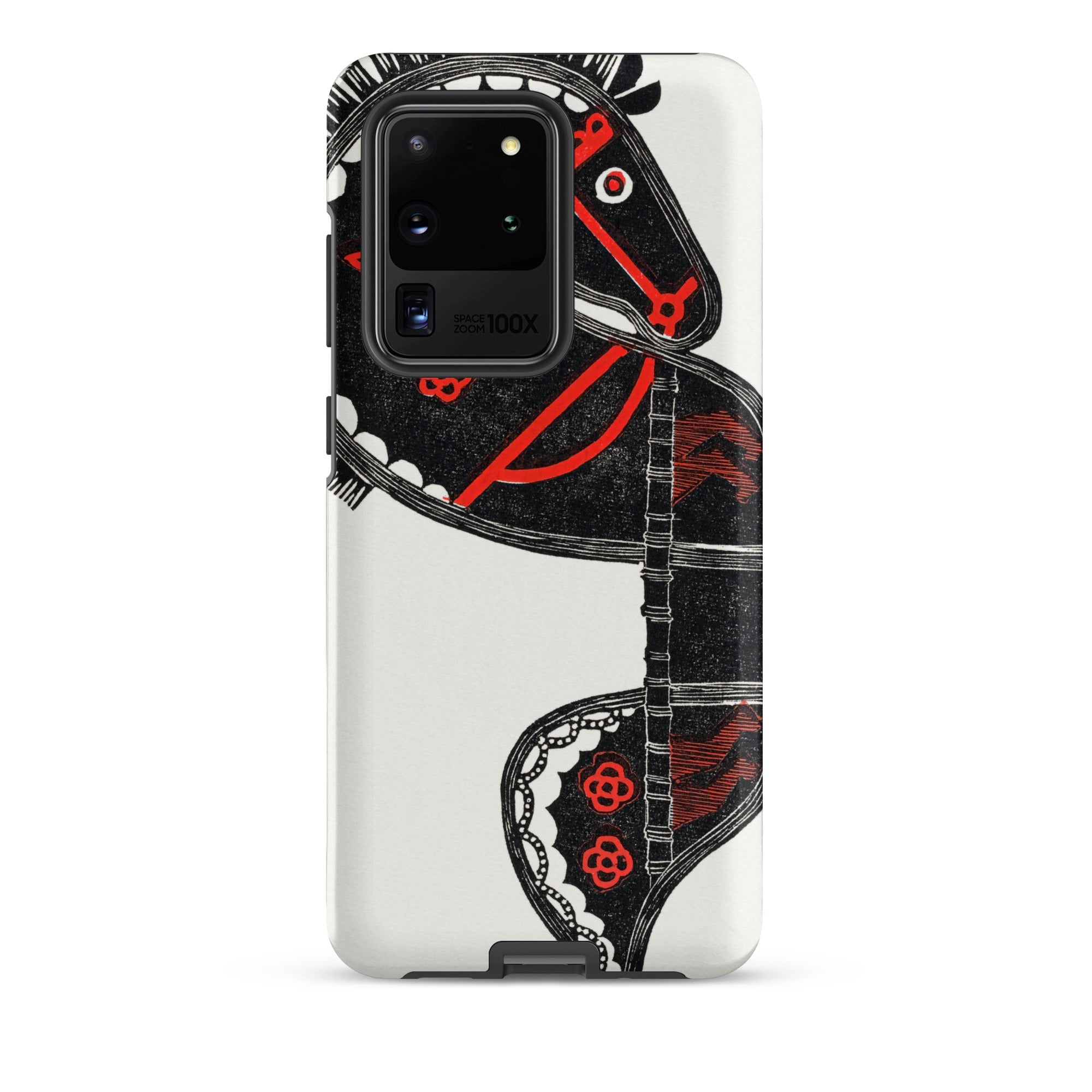 Ceremonieel Danspaard Reijer Stolk Samsung Case, Galaxy S20 Ultra / Matte, White Phone Case Black Red Horse Pattern