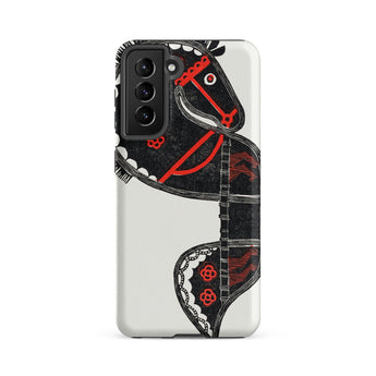 Ceremonieel Danspaard - Reijer Stolk Samsung Case, Galaxy S21 Fe / Matte, White Phone Case Black Red Horse Design