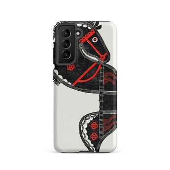 Ceremonieel Danspaard - Reijer Stolk Samsung Case, Galaxy S21 / Matte, Smartphone Case Black Red Horse Design
