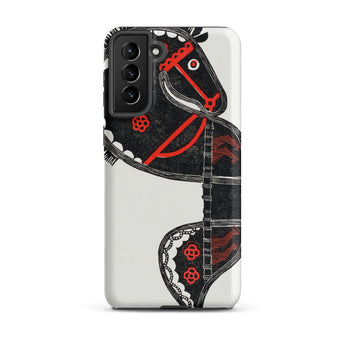 Ceremonieel Danspaard - Reijer Stolk Samsung Case, Galaxy S21 Plus / Matte, Phone Case Black Red Horse Design