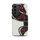 Ceremonieel Danspaard Reijer Stolk Samsung Case, Galaxy S23 Plus / Matte, Phone Case Black Red Horse Design