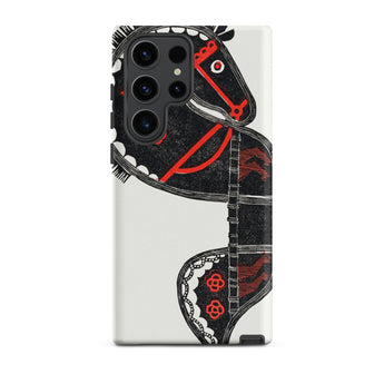 Ceremonieel Danspaard - Reijer Stolk Samsung Case, Galaxy S23 Ultra / Matte, White Smartphone Case Black Red Horse Design