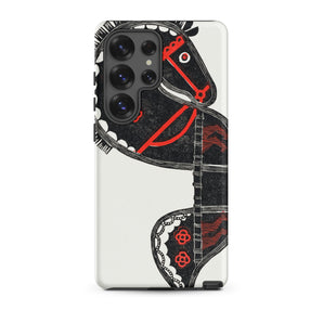 Ceremonieel Danspaard - Reijer Stolk Samsung Case, Galaxy S25 Ultra / Matte, White Phone Case Black Red Horse Design