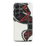 Ceremonieel Danspaard - Reijer Stolk Samsung Case, Galaxy S25 Ultra / Matte, White Phone Case Black Red Horse Design