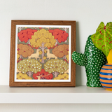Cerfs et Arbres - Maurice Pillard Verneuil Art Print, Framed Artwork Colorful Trees Deer Stylized Folk Art