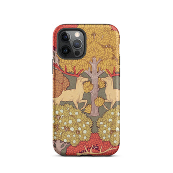 Cerfs et Arbres - Maurice Pillard Verneuil Iphone Case, 12 Pro / Matte, Patterned Phone Case