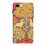 Cerfs et Arbres - Maurice Pillard Verneuil Iphone Case, 8 Plus / Matte, Decorative Phone Case Artistic Nature Scene Deer Trees