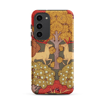 Cerfs et Arbres - Maurice Pillard Verneuil Phone Case, Samsung Galaxy S23 Plus / Matte, Mobile Cases, Toby Leon