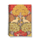 Cerfs et Arbres - Maurice Pillard Verneuil Notebook A5 - Graph Paper Notebooks & Notepads