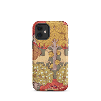Cerfs et Arbres - Maurice Pillard Verneuil Phone Case, Maurice Pillard Verneuil, Art Nouveau Masterpiece, Verneuil’s Cerfs