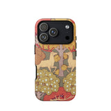 Cerfs et Arbres - Maurice Pillard Verneuil Phone Case, Maurice Pillard Verneuil, Art Nouveau Masterpiece, Verneuil’s Cerfs