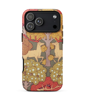 Iphone 17 Pro Max / Matte Cerfs et Arbres - Maurice Pillard Verneuil Phone Case, Art Nouveau Masterpiece, Verneuil’s