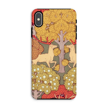 Cerfs et Arbres - Maurice Pillard Verneuil Phone Case, Maurice Pillard Verneuil, Art Nouveau Masterpiece, Verneuil’s Cerfs