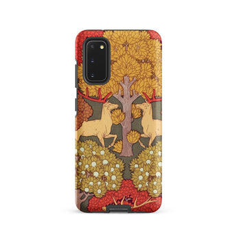 Cerfs et Arbres - Maurice Pillard Verneuil Samsung Case, Galaxy S20 / Matte, Phone Case Artistic Depiction Two Deer Beneath Tree
