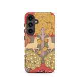 Cerfs et Arbres - Maurice Pillard Verneuil Samsung Case, Galaxy S24 / Matte, Phone Case Decorative Pattern Two Deer Tree Autumnal