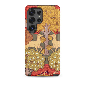 Cerfs et Arbres - Maurice Pillard Verneuil Samsung Case, Galaxy S25 Ultra / Matte, Smartphone Case Whimsical Nature-inspired Design Two
