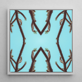 Chain Reaction - Trippy Succulent Art Print / Canvas, Trippy Cactus Succulent, Psychedelic Desert Oasis, Mesmerizing World