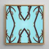 Chain Reaction - Trippy Succulent Art Print / Canvas, Trippy Cactus Succulent, Psychedelic Desert Oasis, Mesmerizing World