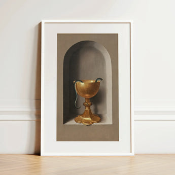 Chalice of Saint John the Evangelist - Hans Memling Art Print / Canvas, 12x18’’ / 31x46cm / White Frame / Matboard, Posters Prints & Visual