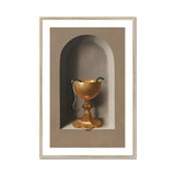 Chalice of Saint John the Evangelist - Hans Memling Art Print, Golden Chalice Curved Handle Set Classical Style