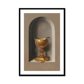 Chalice of Saint John the Evangelist - Hans Memling Art Print, Golden Chalice Decorative Stem Curved Handle