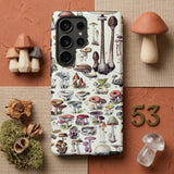 Champignon Colour Plate - Larousse Du Xxème Siècle Phone Case Pierre Larousse’s, Grand Dictionnaire Universel, Numbered Fungal Specimens,