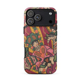 Chauve Souris - Ralph Barton Phone Case Iphone 17 Pro Max / Matte Vibrant Illustrated Stylized Figures Bold Pink, Carnival Light Spills,