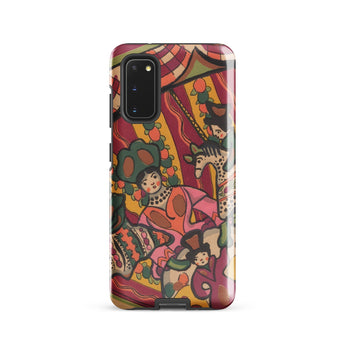 Chauve Souris - Ralph Barton Phone Case Samsung Galaxy S20 / Gloss Vibrant Illustrated Phone Case Stylized Figures Circus-themed Design