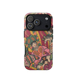 Chauve Souris - Ralph Barton Phone Case Iphone 17 Pro / Matte Vibrant Illustrated Phone Case Stylized Figures Pink Green Ralph Barton
