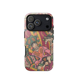 Chauve Souris - Ralph Barton Phone Case Iphone 17 Pro / Gloss Vibrant Illustrated Phone Case Stylized Figures Pink Green Ralph Barton