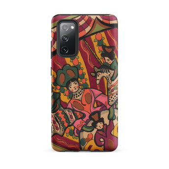 Chauve Souris - Ralph Barton Phone Case Samsung Galaxy S20 Fe / Matte Vibrant Illustrated Phone Case Whimsical Carousel Scene Stylized