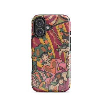 Chauve Souris - Ralph Barton Phone Case Iphone 16 / Gloss Vibrant Illustrated Phone Case Whimsical Carousel Scene Stylized Ralph Barton