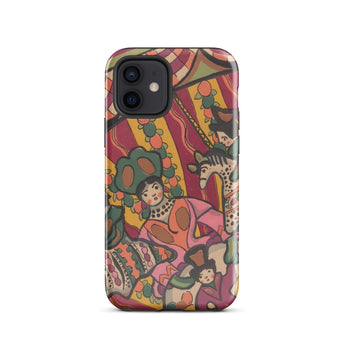 Chauve Souris - Ralph Barton Phone Case Iphone 12 / Gloss Vibrant Illustrated Phone Case Whimsical Characters Circus-themed Patterns Ralph