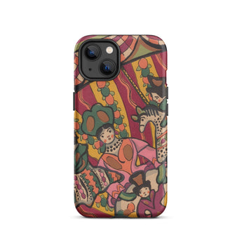 Chauve Souris - Ralph Barton Phone Case Iphone 13 / Matte Vibrant Illustrated Phone Case Whimsical Figures Carousel Design Ralph Barton