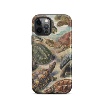Chelonia Turtles - Ernst Haeckel Iphone Case, 12 Pro / Matte, Turtle-patterned Phone Case