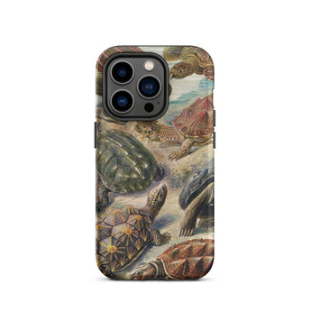 Chelonia Turtles - Ernst Haeckel Iphone Case, 14 Pro / Matte, Turtle-patterned Phone Case