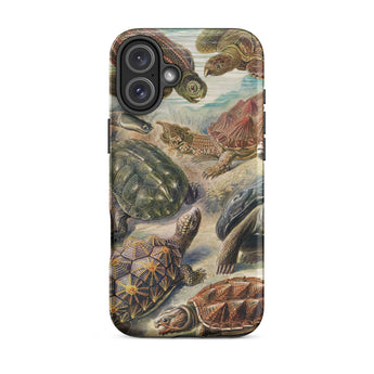 Chelonia Turtles - Ernst Haeckel Iphone Case, 16 Plus / Matte, Turtle-themed Phone Case