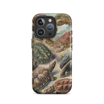 Chelonia Turtles - Ernst Haeckel Iphone Case, 16 Pro / Matte, Turtle-patterned Phone Case