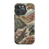 Chelonia Turtles - Ernst Haeckel Iphone Case, 16 Pro Max / Matte, Turtle-patterned Phone Case