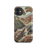 Chelonia Turtles - Ernst Haeckel Phone Case Iphone 11 / Matte Turtle-themed Phone Case Chelonia Turtles, Haeckel Iphone Case, Fractures Time