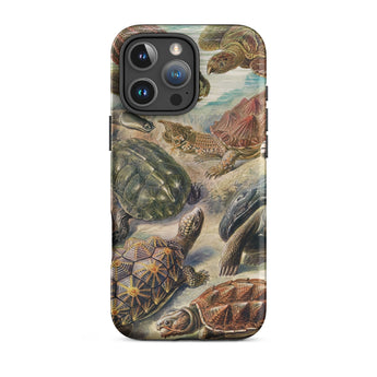 Chelonia Turtles - Ernst Haeckel Phone Case Iphone 16 Pro Max / Matte Turtle-patterned Phone Case Chelonia Turtles, Haeckel Iphone Case,