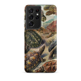Chelonia Turtles - Ernst Haeckel Phone Case Samsung Galaxy S21 Ultra / Matte Phone Case Detailed Illustration Turtles Naturalistic Poses